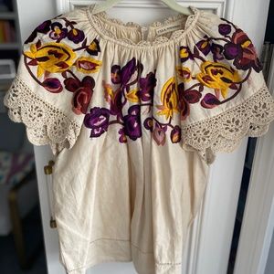 Ulla Johnson Embroidered Top